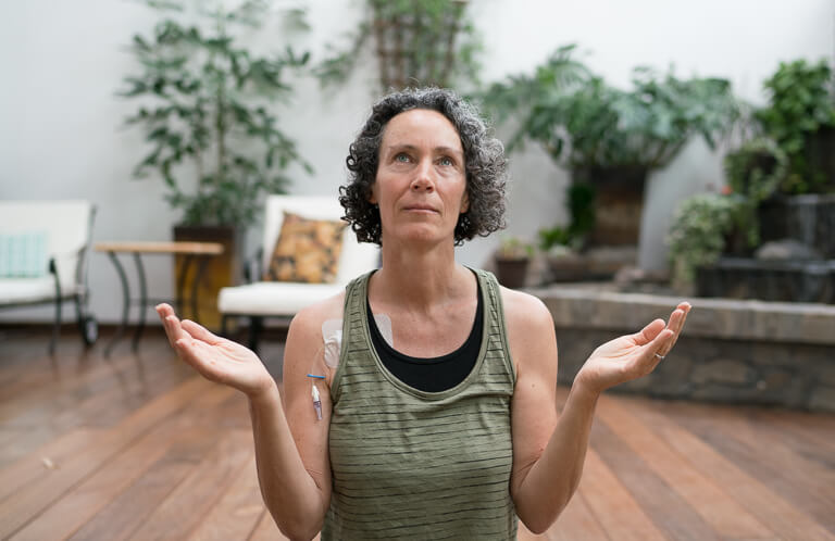 Meditation in the fountain room at Tijuana Center