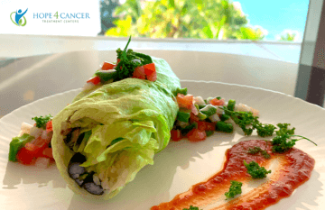 Gourmet Vegan Lettuce and Veggies Wrap
