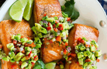 Pan-Seared Salmon with Fresh Avocado Salsa